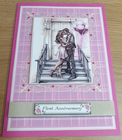 A5 Valentines Kissing Couple Collection  by Margaret Scott
