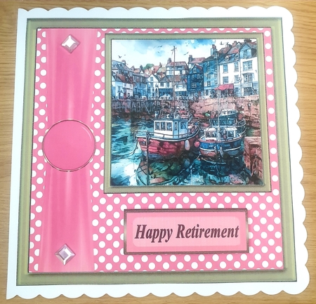 Harbor scene card front 11 by Margaret Scott