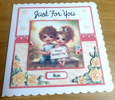 Mothers Day Girl and Boy by Margaret Scott