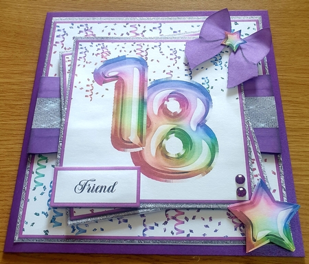 Bright Rainbow Foil Numbers by Margaret Scott