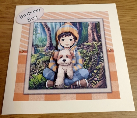Boy in the woods by Margaret Scott