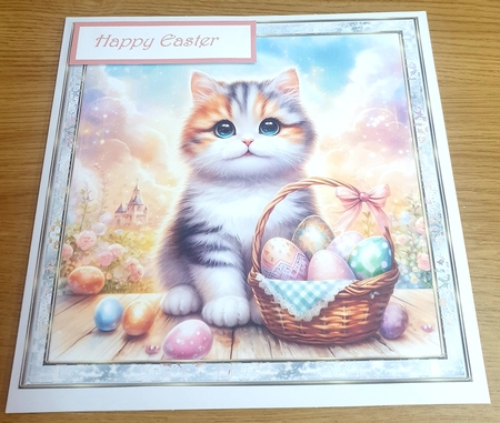 Easter kittens toppers 4x4 by Margaret Scott