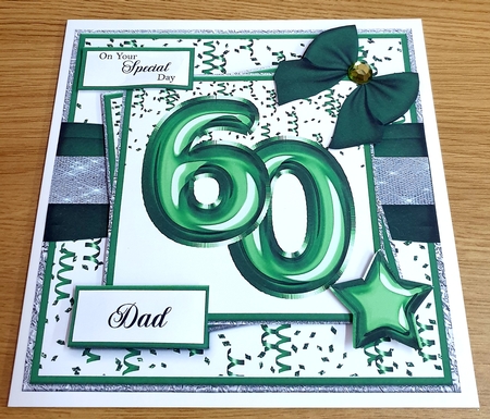 Green Foil Numbers by Margaret Scott