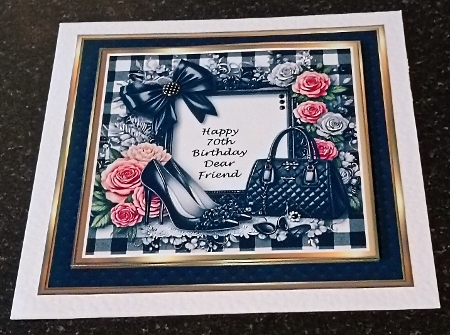 6x6 Black & Gold Frames - 6 Frames in PNG & JPEG by Margaret Scott