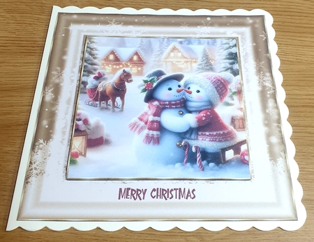 Kissing Snowmen by Margaret Scott