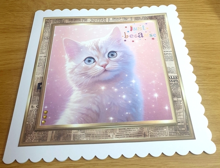 6x6 Newspaper Frames with Gold - x6 Frames in PNG & JPEG by Margaret Scott