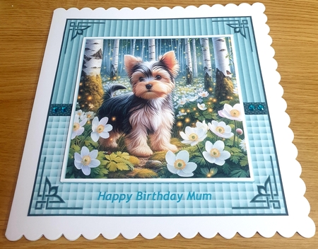 Beautiful Birch Forest Dogs 3 by Margaret Scott