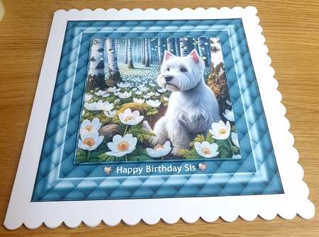 Beautiful Birch Forest Dogs 4 by Margaret Scott