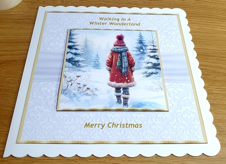 Female winter walk 1 by Margaret Scott