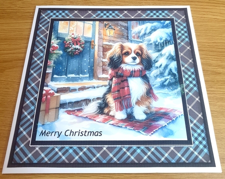 6x6 Blue Plaid Frames 1-6 in PNG by Margaret Scott