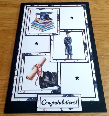 Male Graduate Books Three Squares by Margaret Scott
