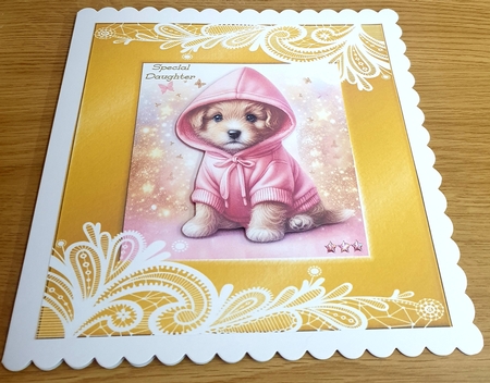 Hoodie Puppy  by Margaret Scott