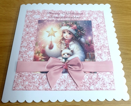 Christmas girl with a star by Margaret Scott