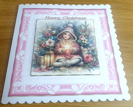 Christmas girl with a star set 2 by Margaret Scott