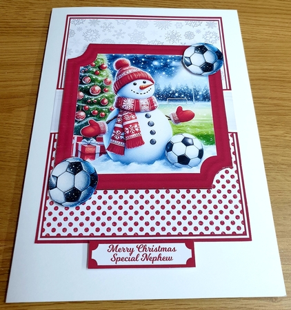 FOOTBALL SNOWMAN by Margaret Scott
