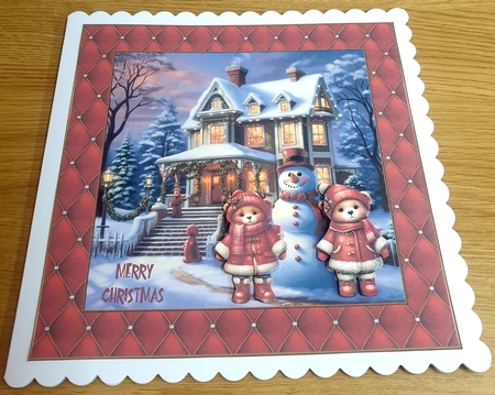 Red Christmas Bear  by Margaret Scott