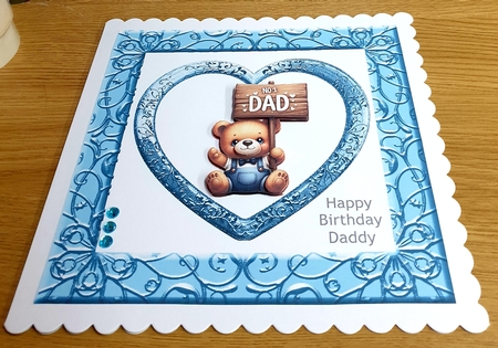 No 1 Dad Teddy Bear  by Margaret Scott
