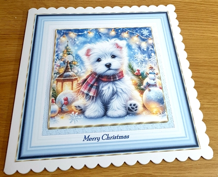 Merry Christmas Pups 3 by Margaret Scott
