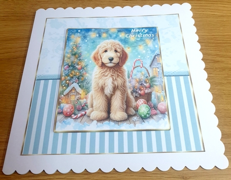 Merry Christmas Pups 8 by Margaret Scott