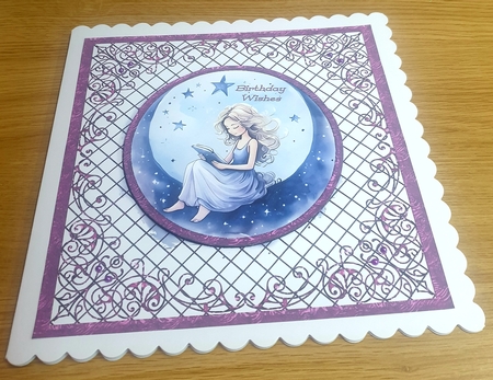 10 PURPLE MESH FRAMES BEAUTIFUL FANCY EMBELLISHMENTED, CU4CU by Margaret Scott