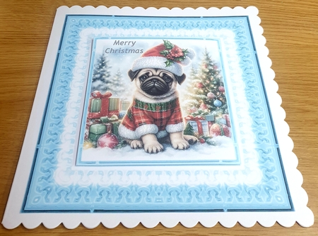 Merry Christmas Pups 4 by Margaret Scott