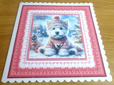 Merry Christmas Pups 6 by Margaret Scott