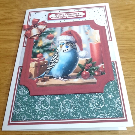 CHRISTMAS BUDGIES by Margaret Scott
