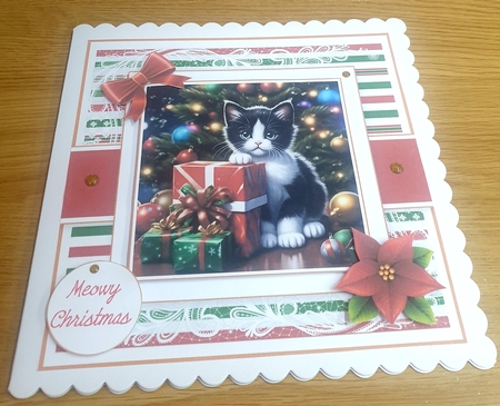 A Cats Christmas Tale Card & Toppers Set by Margaret Scott