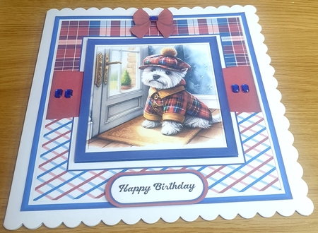 Walkies - Westie Dog by Margaret Scott