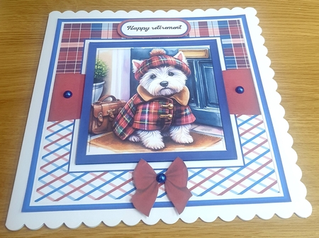 Walkies - Westie Dog by Margaret Scott