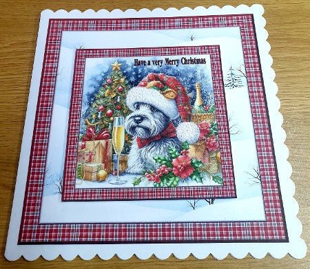 10 Christmas champagne dog backgrounds 6 (png) by Margaret Scott