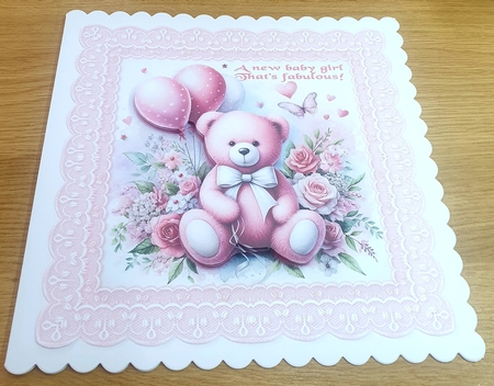 Watercolor Boy and Girl Balloon Teddy by Margaret Scott