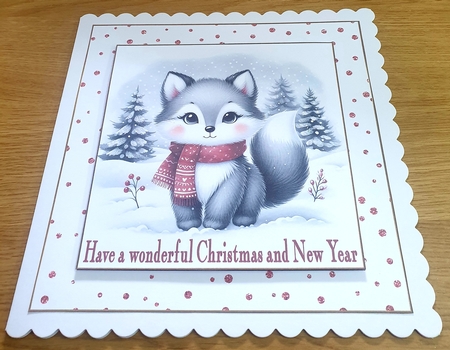 Watercolor Winter Touch of Red Fox by Margaret Scott