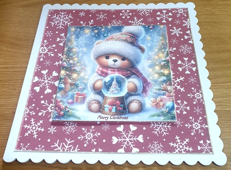 Snowglobe Teddy Bear by Margaret Scott