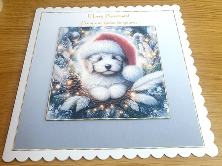 Festive Snow Forest Pups 13 by Margaret Scott