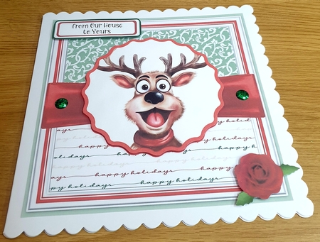 Funny Christmas Reindeer by Margaret Scott