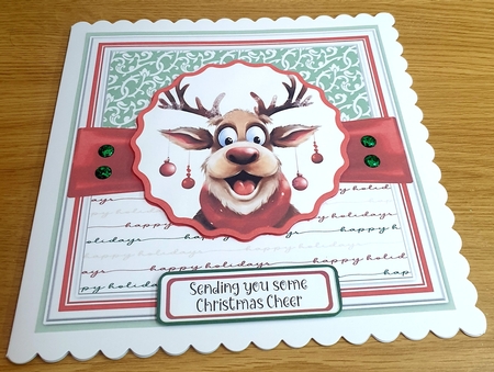 Funny Christmas Reindeer by Margaret Scott