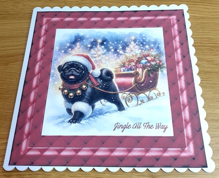 Jingle Bell Sleigh Dogs 5 by Margaret Scott