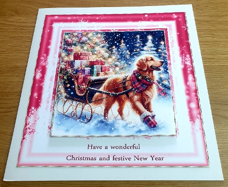 Jingle Bell Sleigh Dogs 9 by Margaret Scott