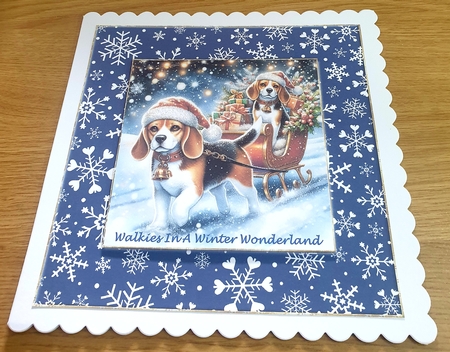Jingle Bell Sleigh Dogs 10 by Margaret Scott