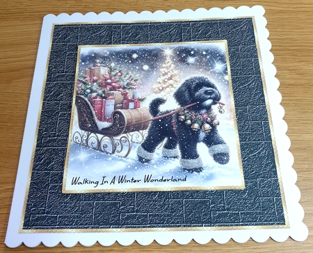 Jingle Bell Sleigh Dogs 11 by Margaret Scott