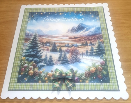 Tartan Bow  Clip Art by Margaret Scott