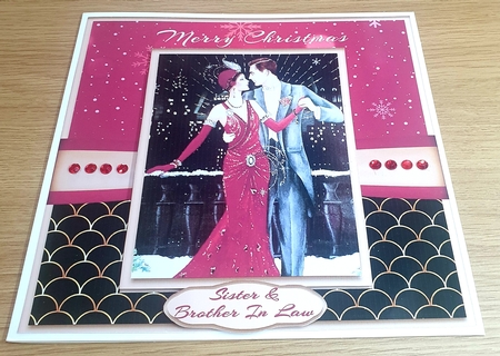Christmas Art Deco Couple by Margaret Scott