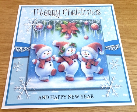Happy Snow Family by Margaret Scott