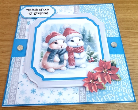 Christmas Bunnies by Margaret Scott