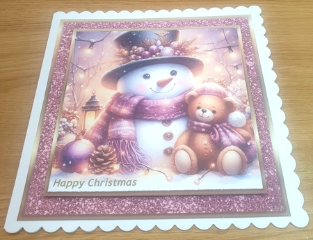 Snowman and Bear 2 by Margaret Scott
