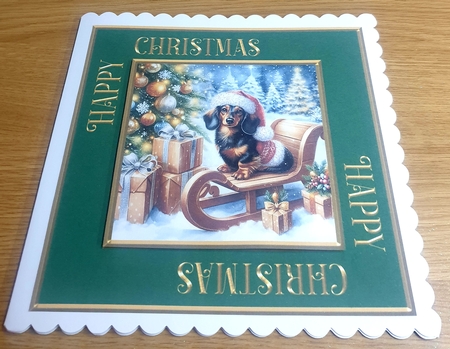 Gold Happy Christmas Sentiment Frames Set by Margaret Scott