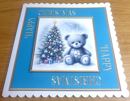 Gold Happy Christmas Sentiment Frames Set by Margaret Scott