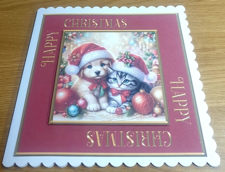 Gold Happy Christmas Sentiment Frames Set by Margaret Scott