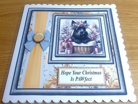 Hope your Christmas is Pawfect card front 13 by Margaret Scott
